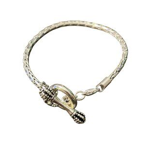 Divinci Silver Braided Bracelet NWOT
